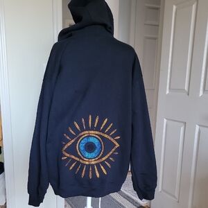 Gildan Black Hoodie with Eye Design